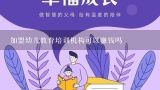 加盟幼儿教育培训机构可以赚钱吗,南京儿童教育培训机构怎么样，可以加盟吗？